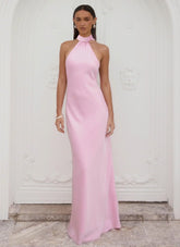 Keena Scarf Maxi Dress - Pink