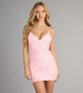 Briella Sequin Beaded Bodycon Mini Dress