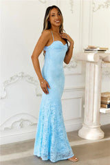 Chasing Midnight Lace Maxi Dress