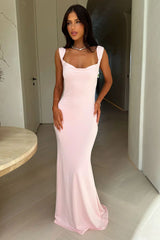 Elai Open Back Maxi Dress - Pink