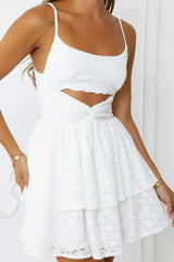 Haven Of Happiness Mini Dress White