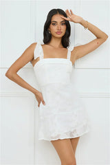 Island Reverie Mini Dress White