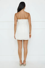 Coconut Love Strapless Mini Dress White