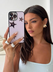 Unfolding iPhone Case Pink / Leopard