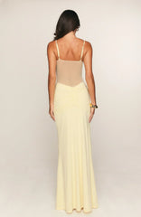 Confetti Skies Maxi Dress Lemon