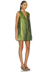 Fountain Metallic Mini Dress