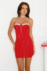Elegant Era Strapless Mini Dress